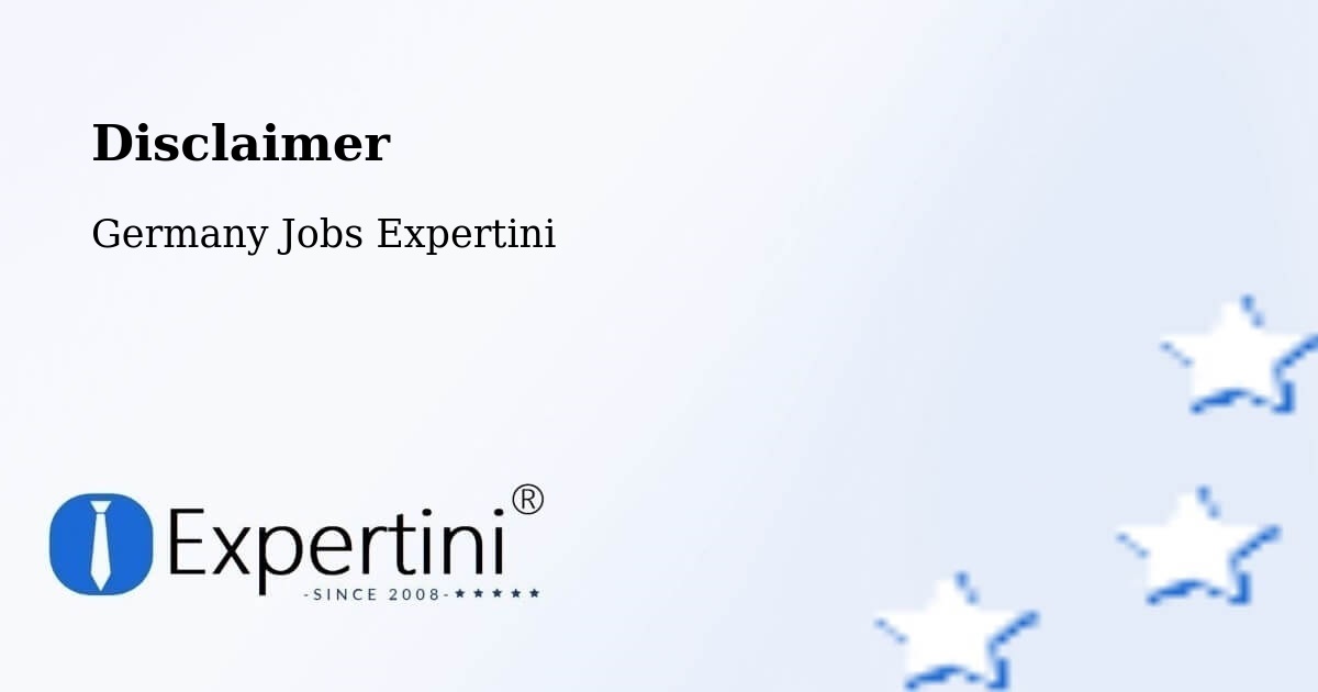 Disclaimer – Otterfing - Germany Jobs Expertini